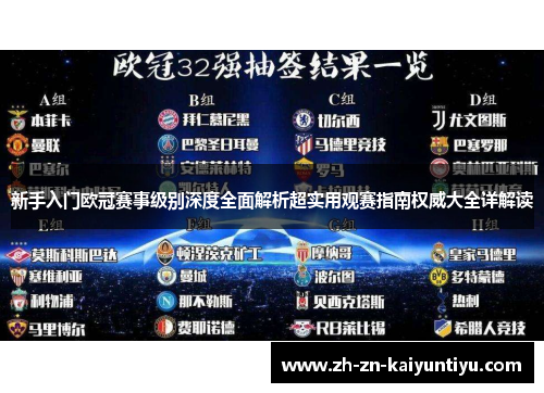 新手入门欧冠赛事级别深度全面解析超实用观赛指南权威大全详解读