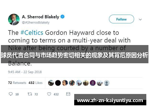 球员代言合同与市场趋势密切相关的现象及其背后原因分析